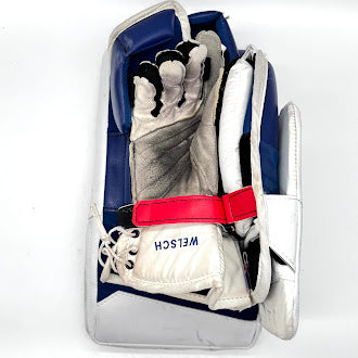 Occasion – Bloqueur de gardien Vaughn SLR3 Pro Stock – (Blanc/Bleu/Rouge)